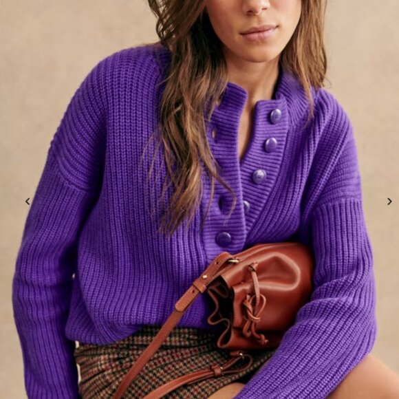 Lucas Jumper Sweater in Ultra Violet Size S - Picture 2 of 7